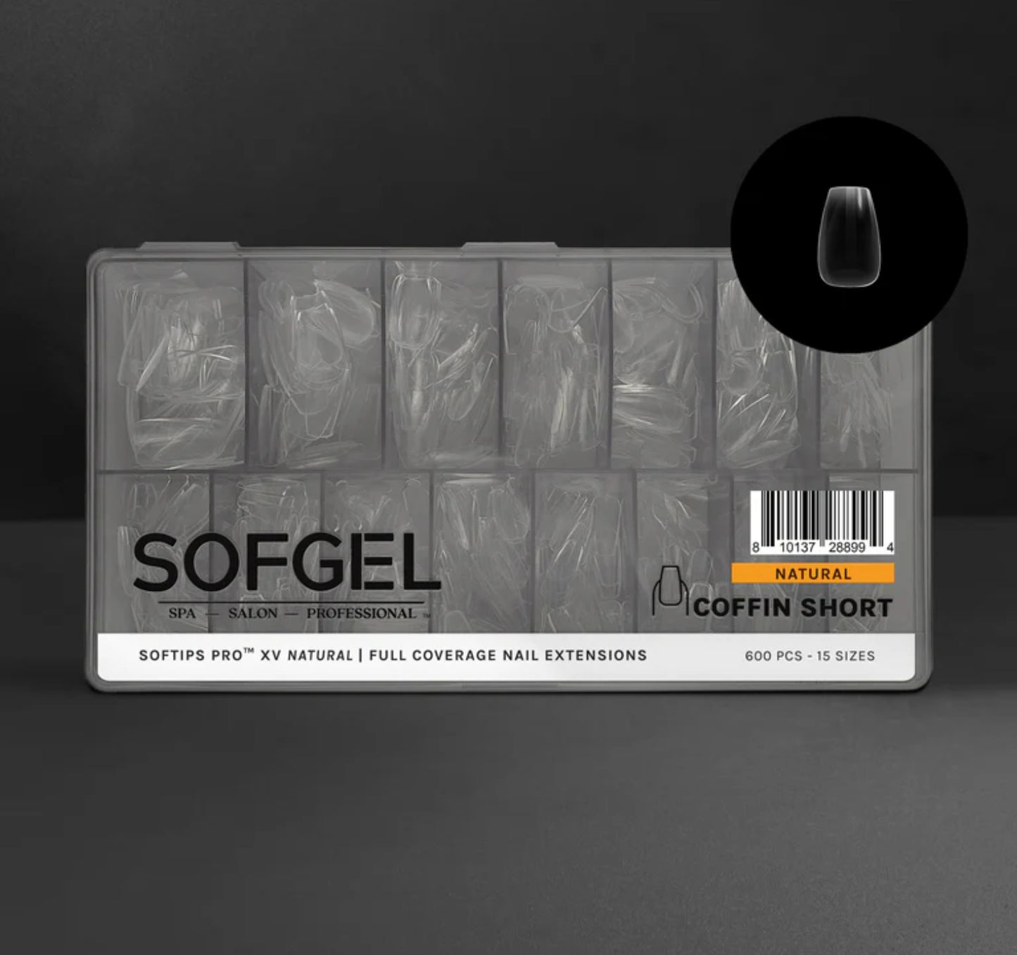 Gel-X Tips - XV Natural Coffin Short