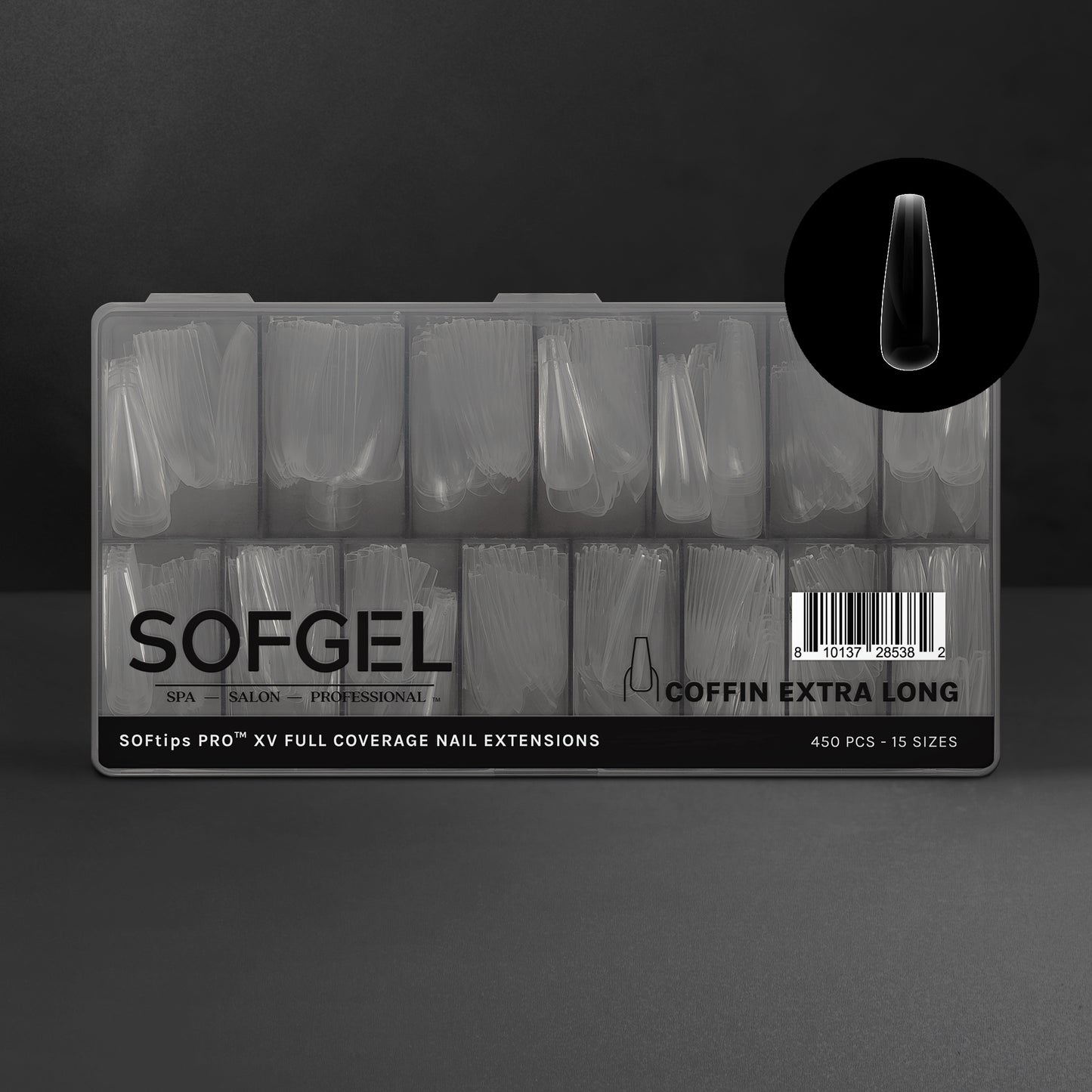 Gel-X Tips - XV Sculpted Coffin X-Long