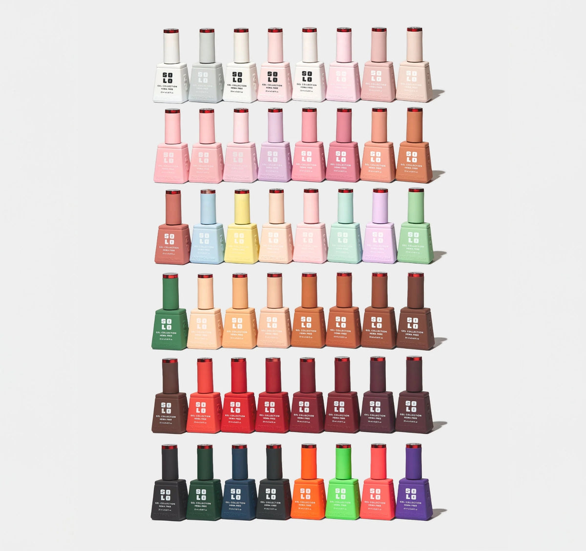 Solo Gel Collection 48 Colors HEMA Free