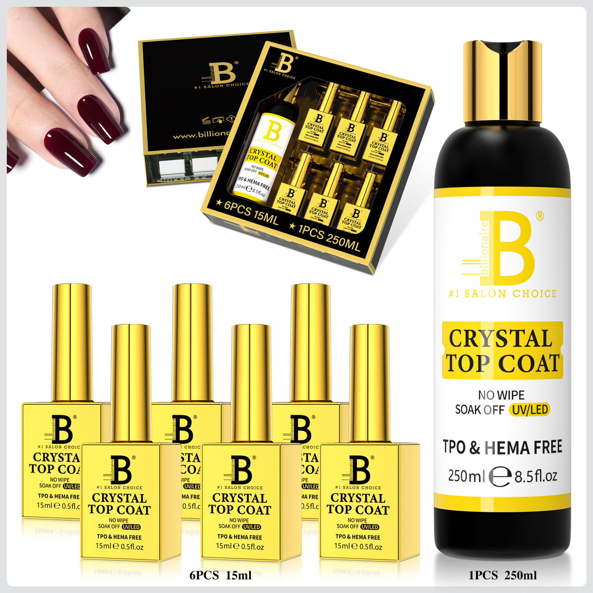 Crystal Top Coat Refill Kit