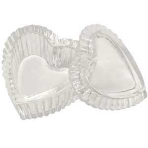 Heart Shaped Glass Jar