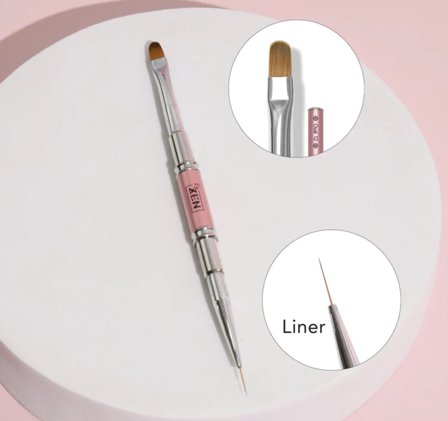 KaZen Dual Brush - Oval/Liner 11mm