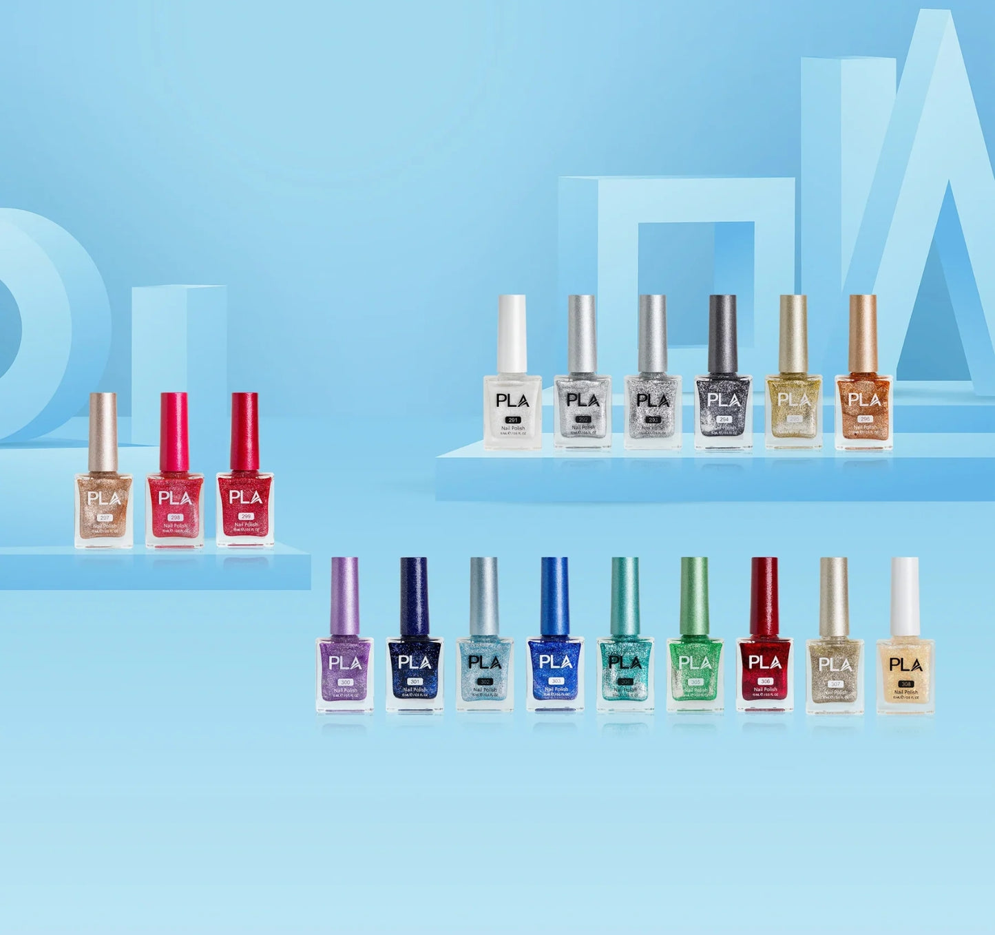 Glitter Polish Collection 18 Colors