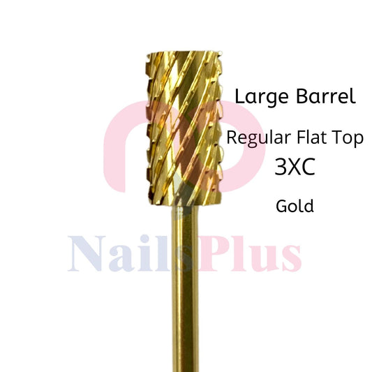 Large Barrel - Regular Flat Top - 3XC - Gold