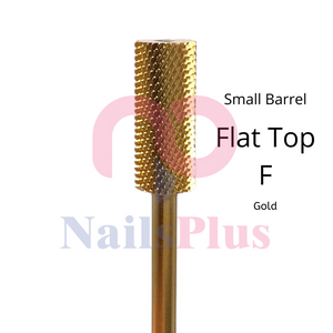 Small Barrel - Regular Flat Top - F - Gold - WS