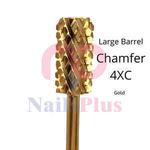 Large Barrel - Chamfer - 4XC - Gold - WS