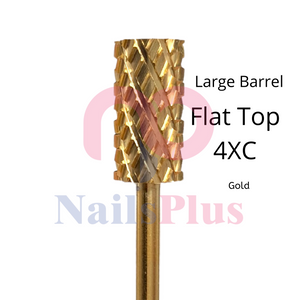 Large Barrel - Regular Flat Top - 4XC - Gold - WS