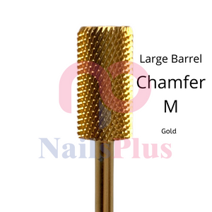 Large Barrel - Chamfer - M - Gold