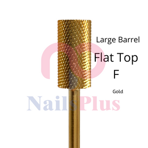 Large Barrel - Regular Flat Top - F - Gold - WS