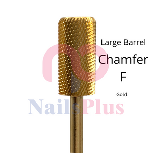 Large Barrel - Chamfer - F - Gold