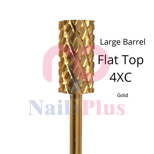 Large Barrel - Regular Flat Top - 4XC - Gold