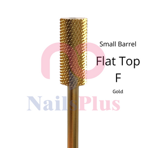 Small Barrel - Regular Flat Top - F - Gold