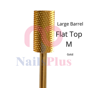 Large Barrel - Regular Flat Top - M - Gold - WS