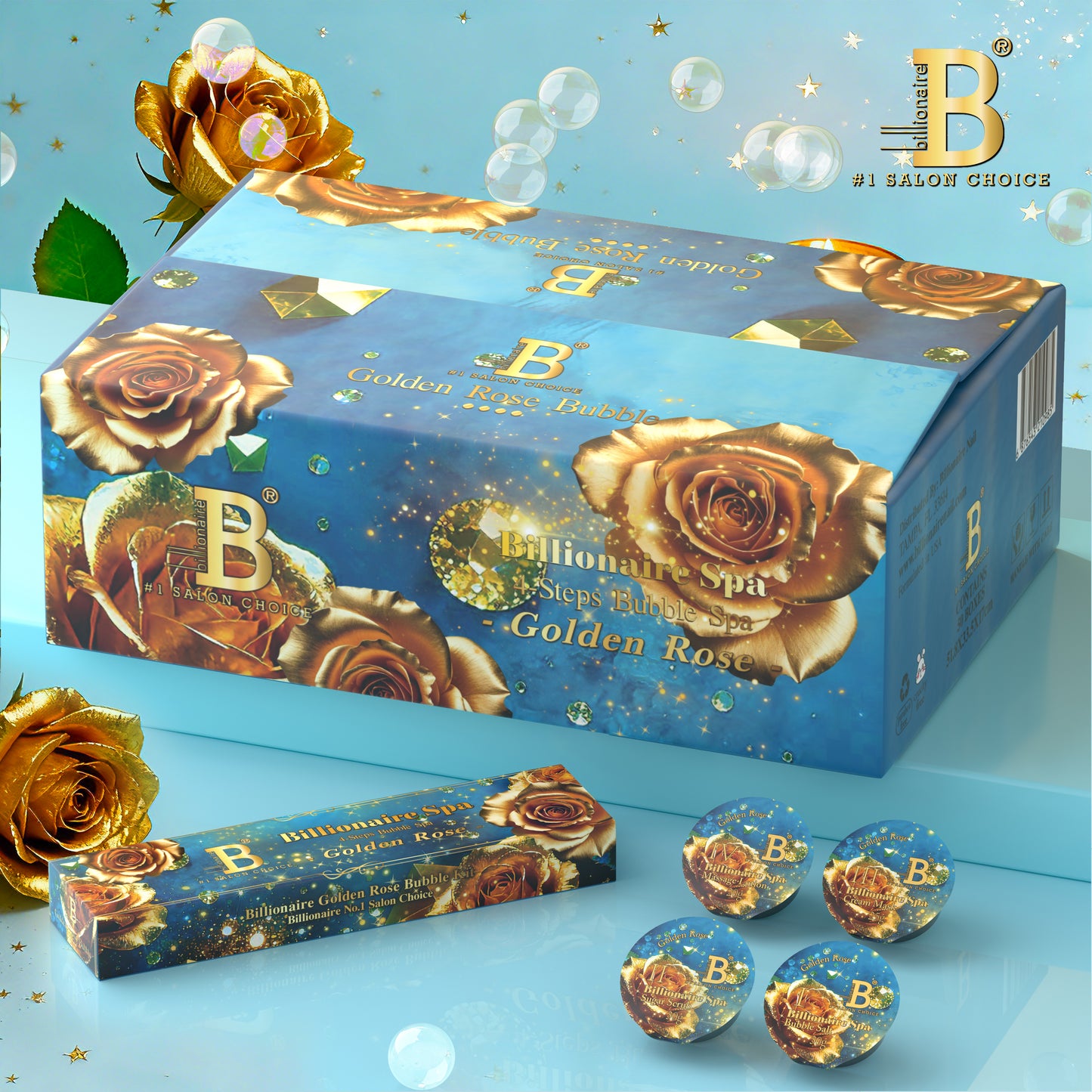 4 Step Bubble - Golden Rose