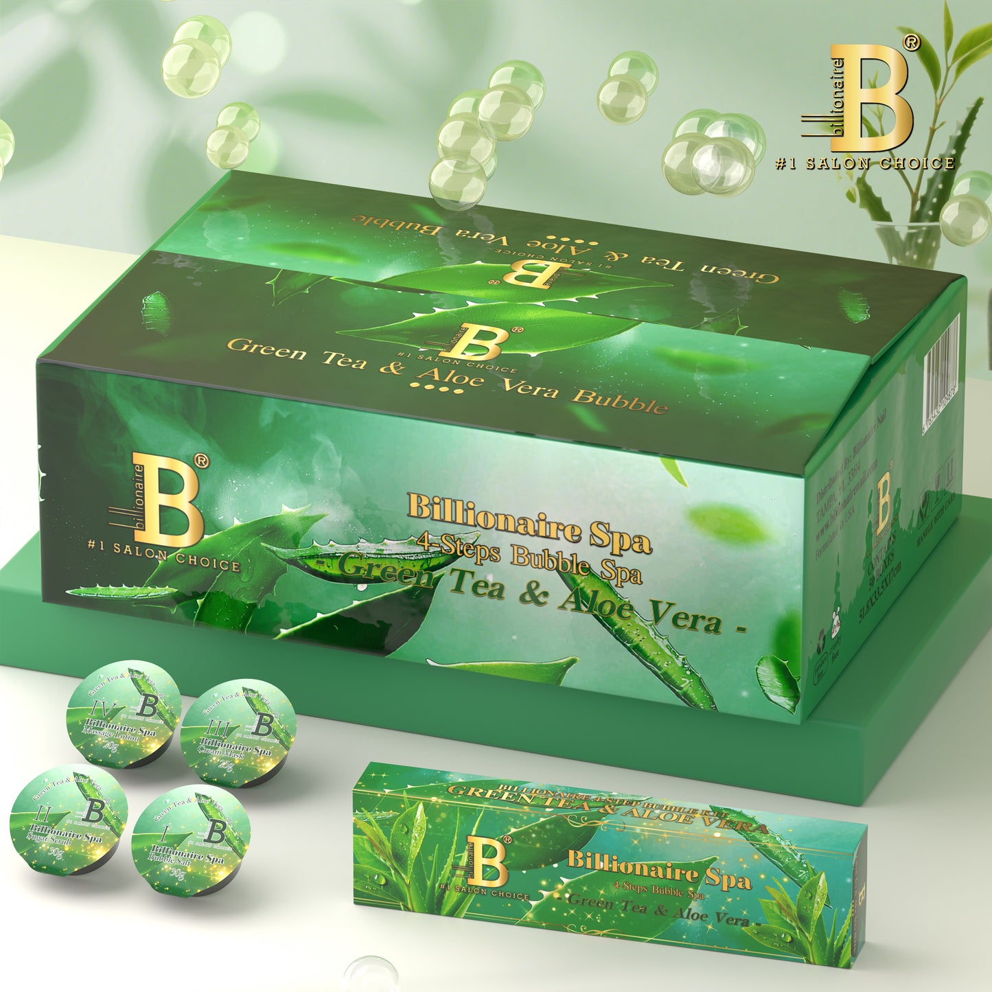 4 Step Bubble - Green Tea and Aloe Vera