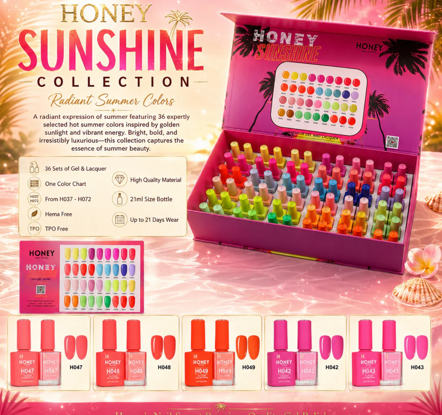 Trio Honey Sunshine Collection #H037 - H072 (BOX)