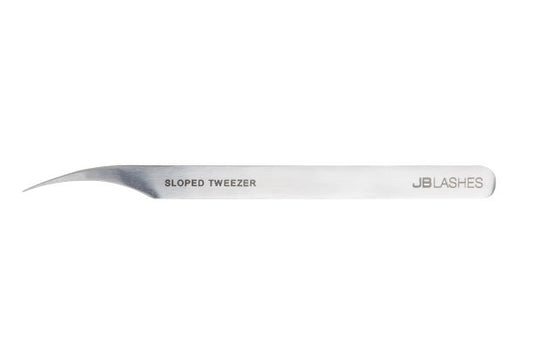 Pro-Sloped Tweezer - Stainless Steel - WS