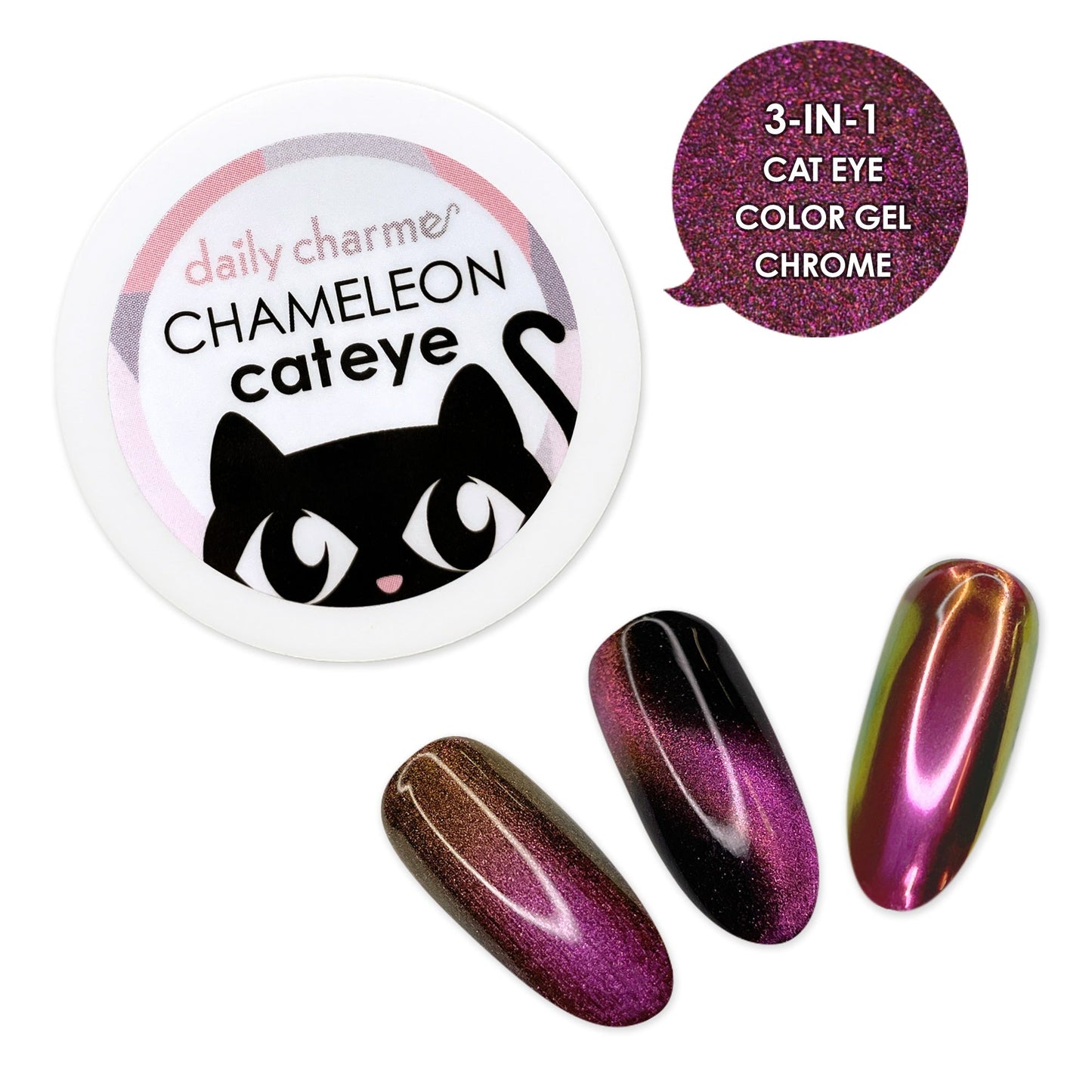 Chameleon Cat Eye Chrome - Amethyst