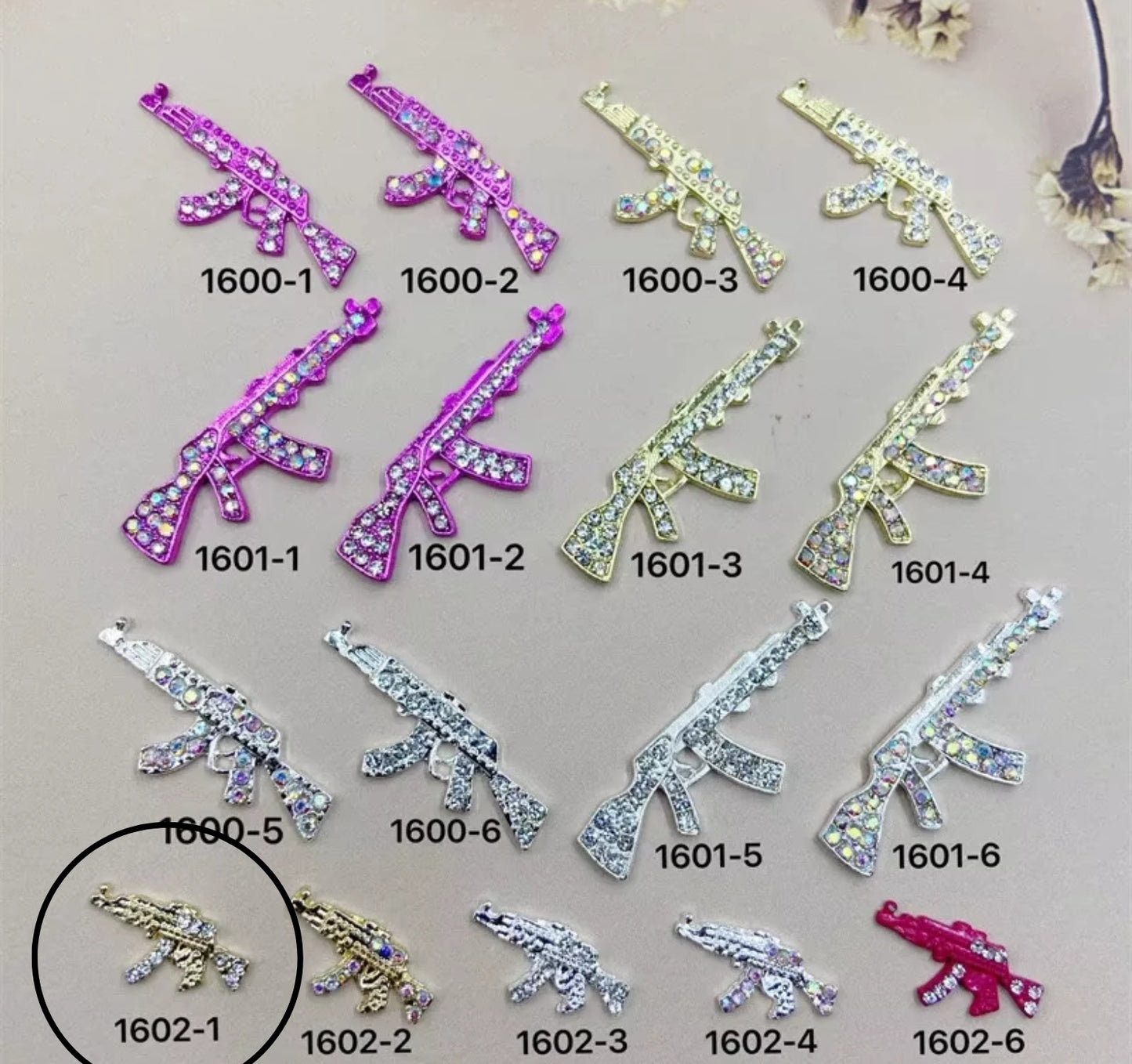 Mini Gun Charms
