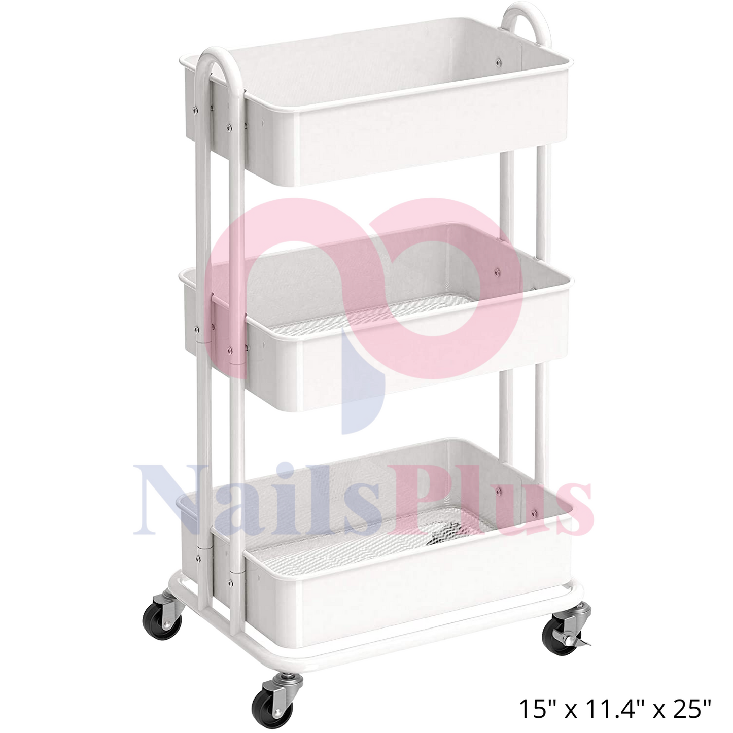 3-Tier Rolling Cart