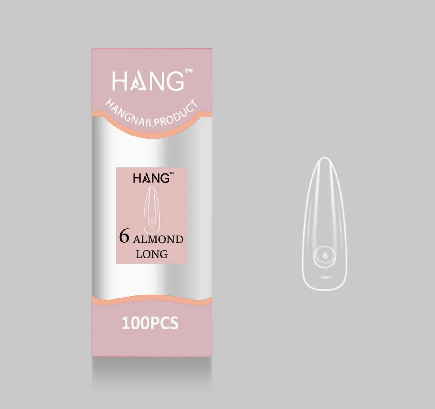 Flex-Gel EX Natural Almond Long #6