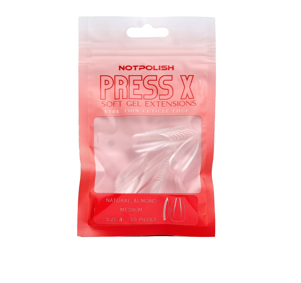Press X - Natural Almond Medium #6.5