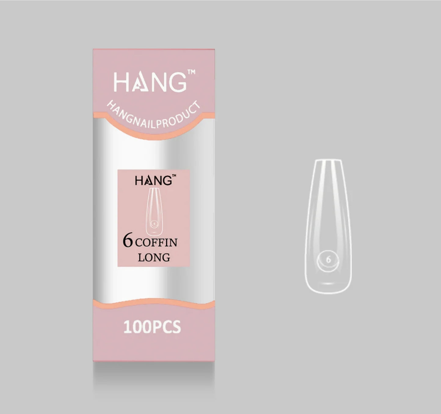 Flex-Gel EX Natural Coffin Long #6