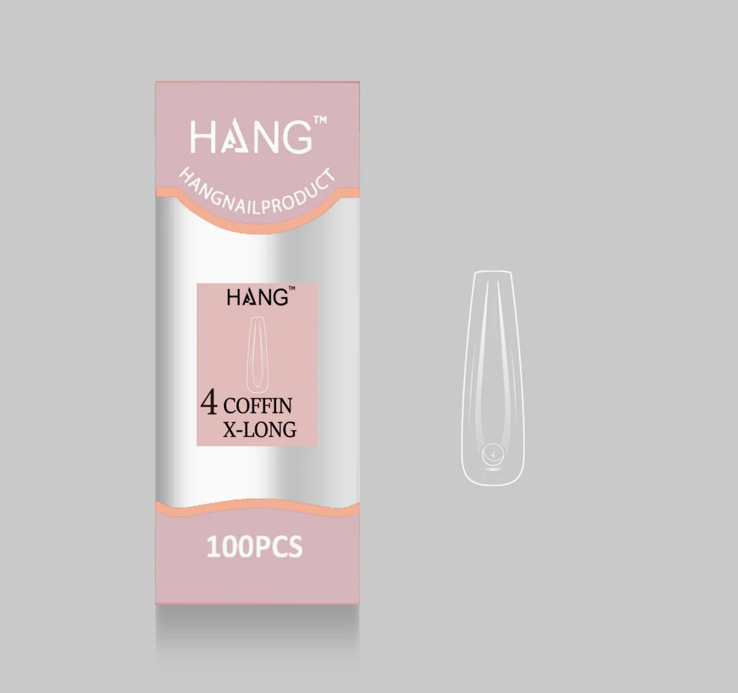 Flex-Gel EX Natural Coffin X-Long #4