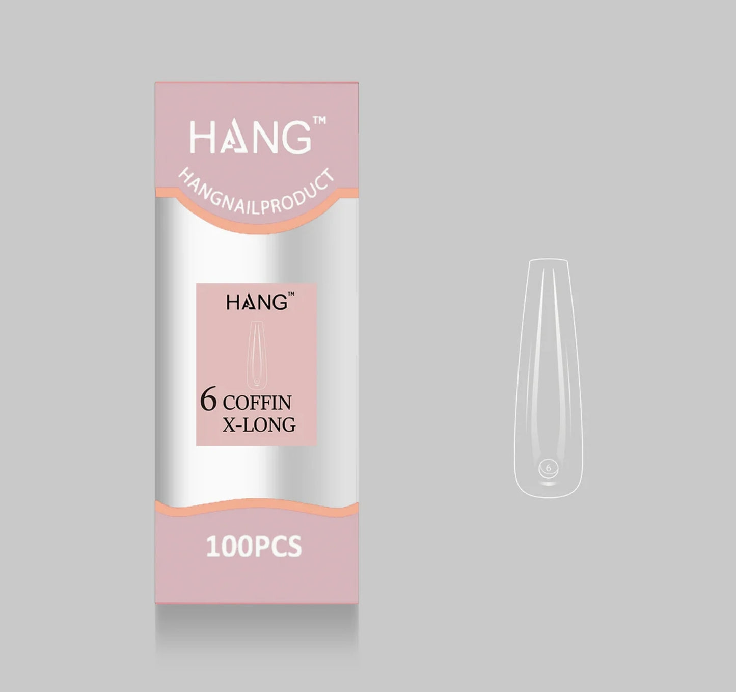 Flex-Gel EX Natural Coffin X-Long #6