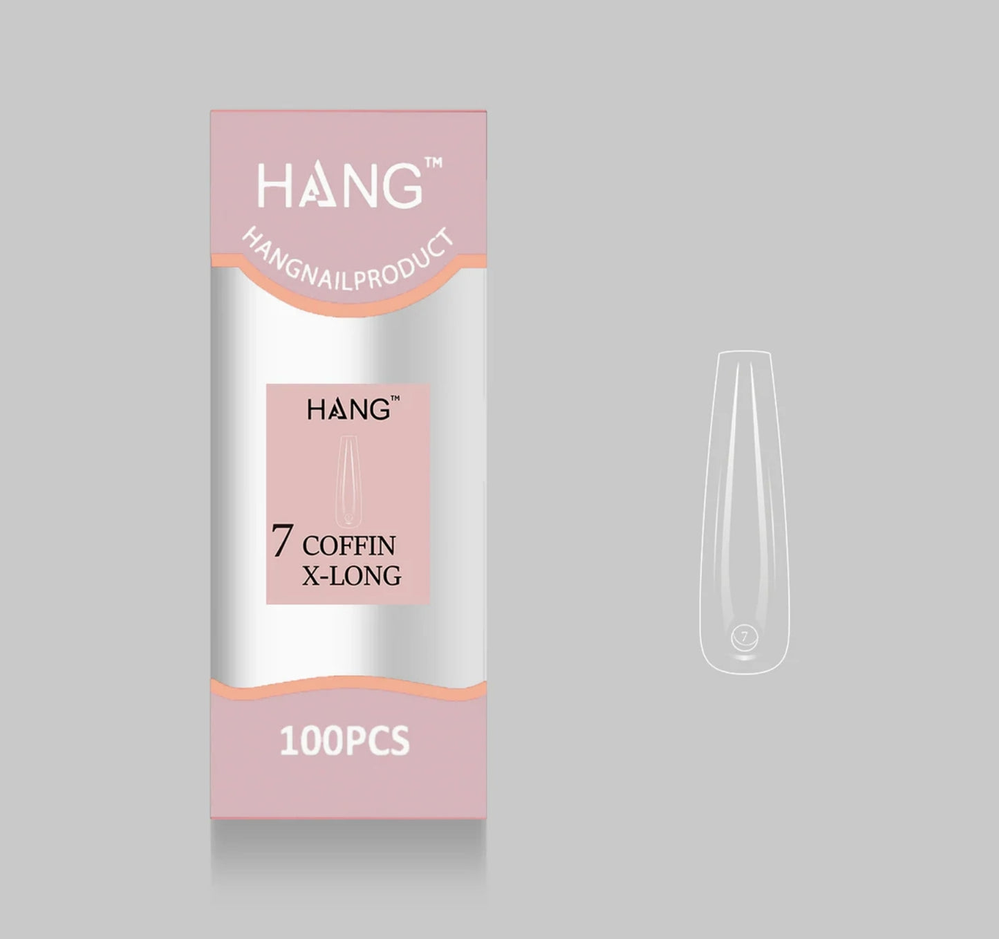 Flex-Gel EX Natural Coffin X-Long #7