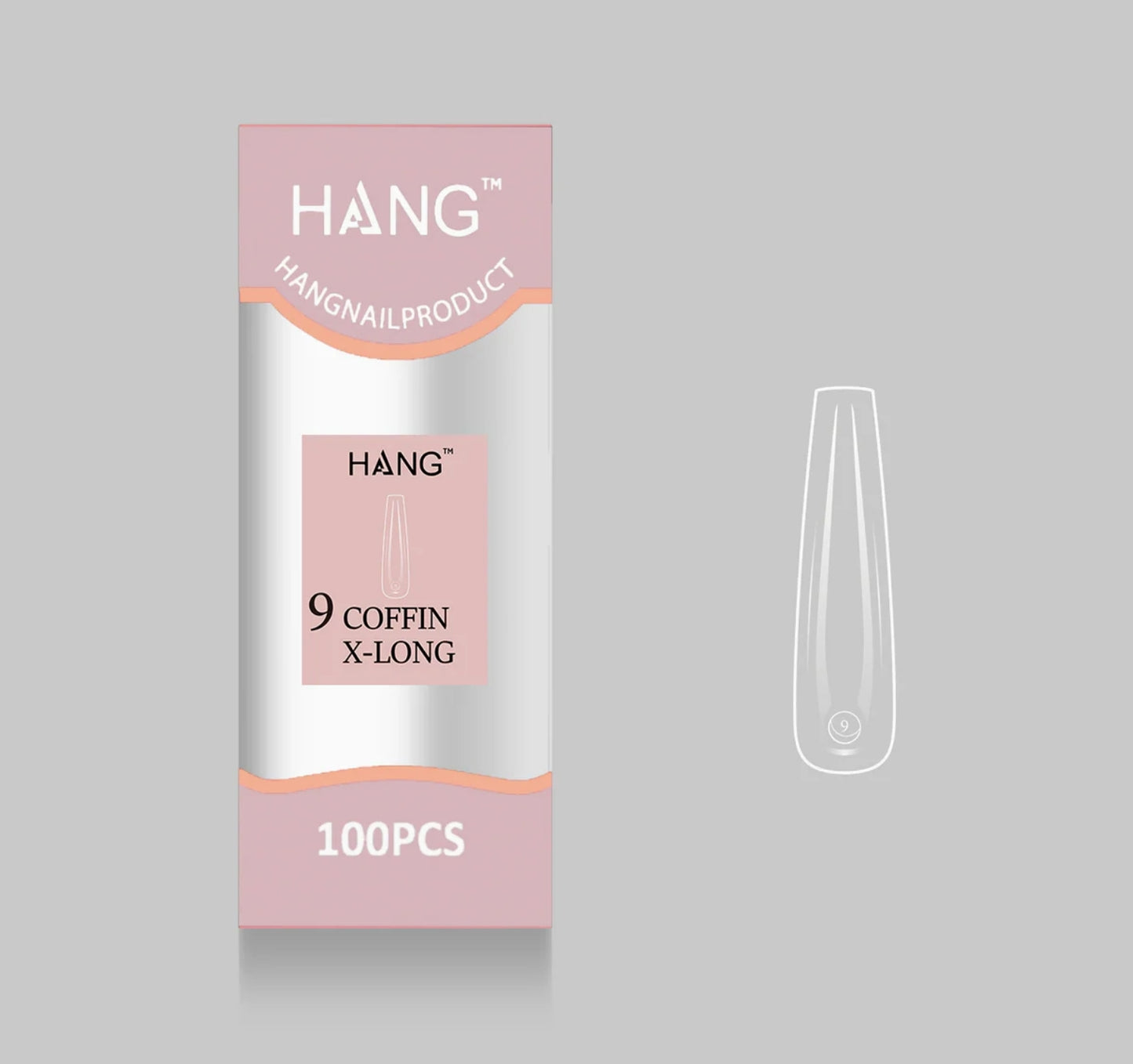 Flex-Gel EX Natural Coffin X-Long #9