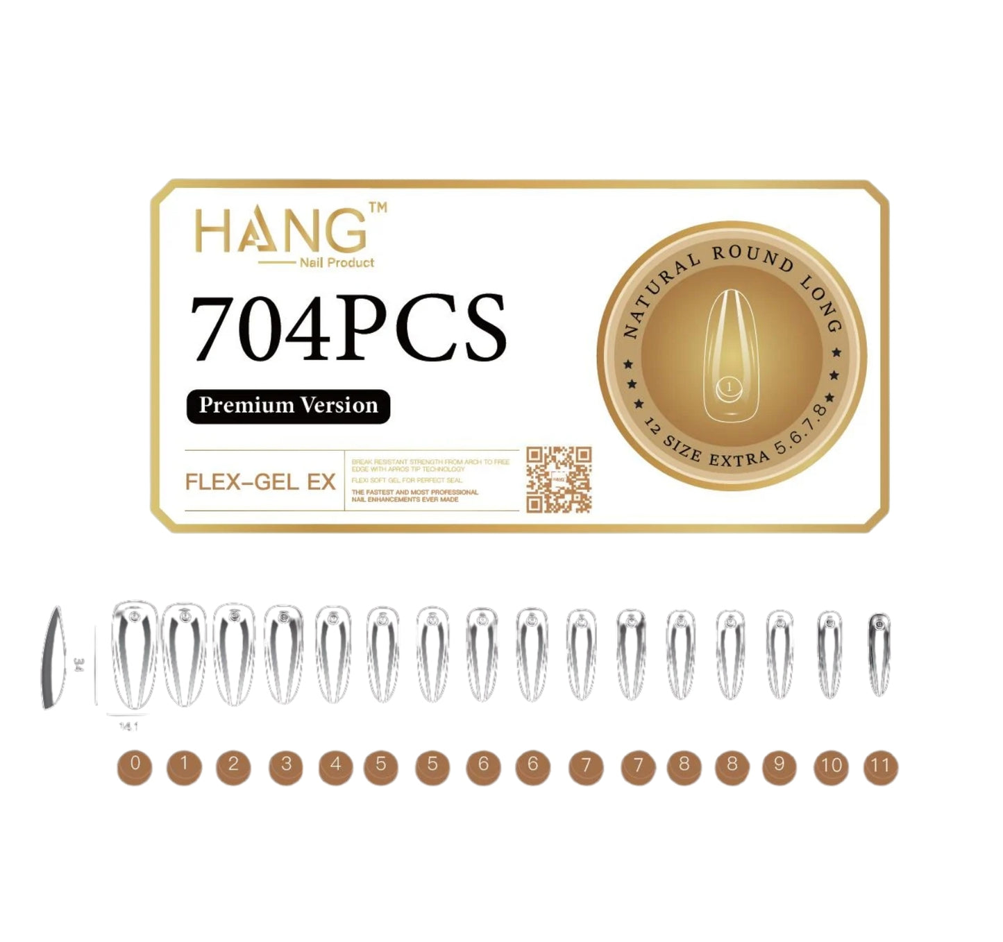 Flex-Gel EX Natural Round Long