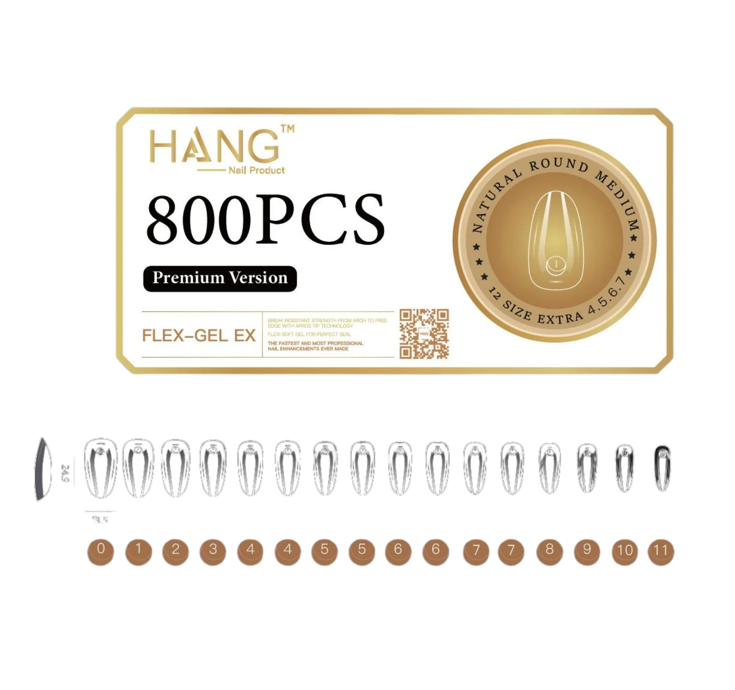 Flex-Gel EX Natural Round Medium