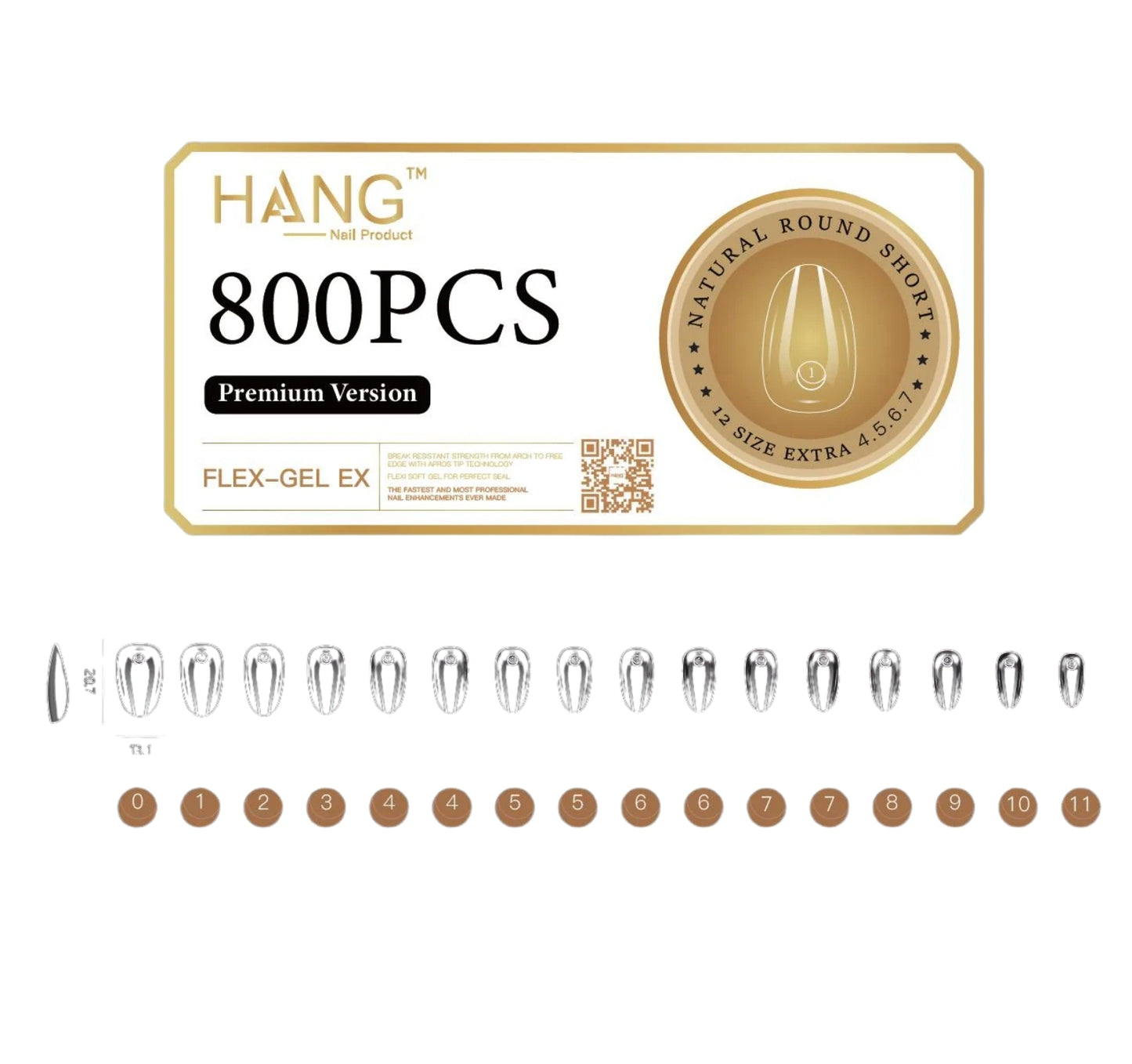 Flex-Gel EX Natural Round Short