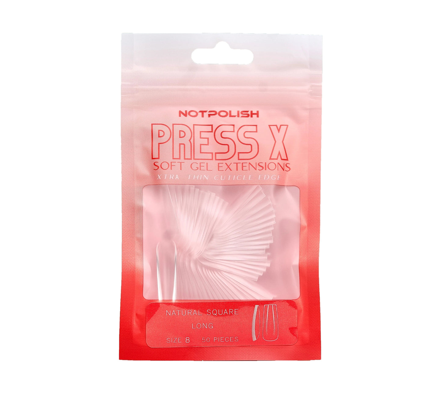 Press X - Natural Square Long #2