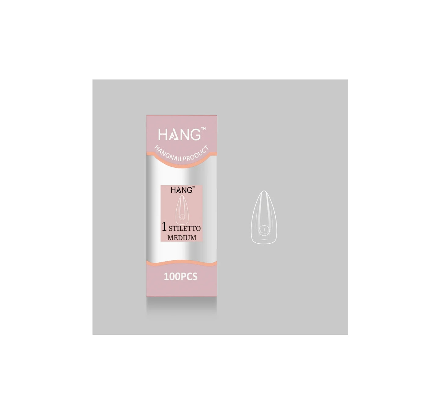 Flex-Gel EX Natural Stiletto Medium #1