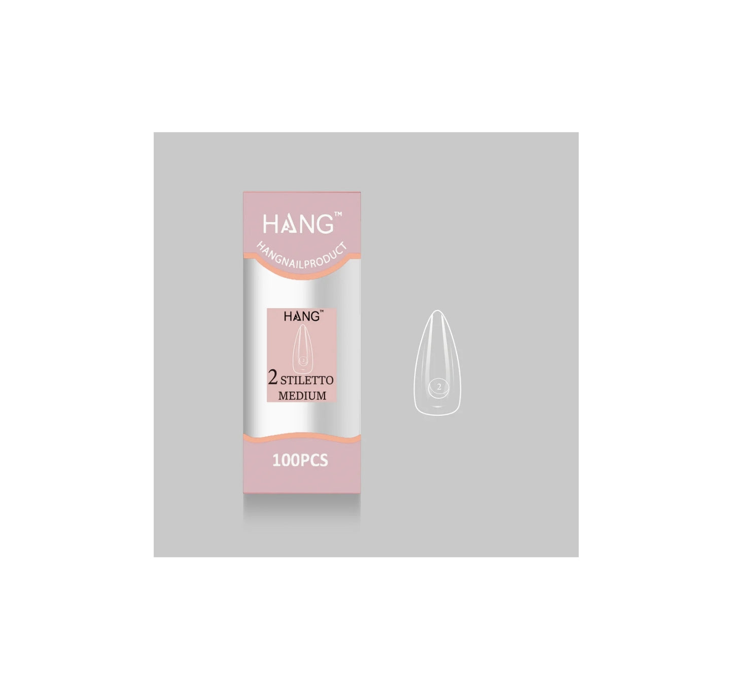 Flex-Gel EX Natural Stiletto Medium #2