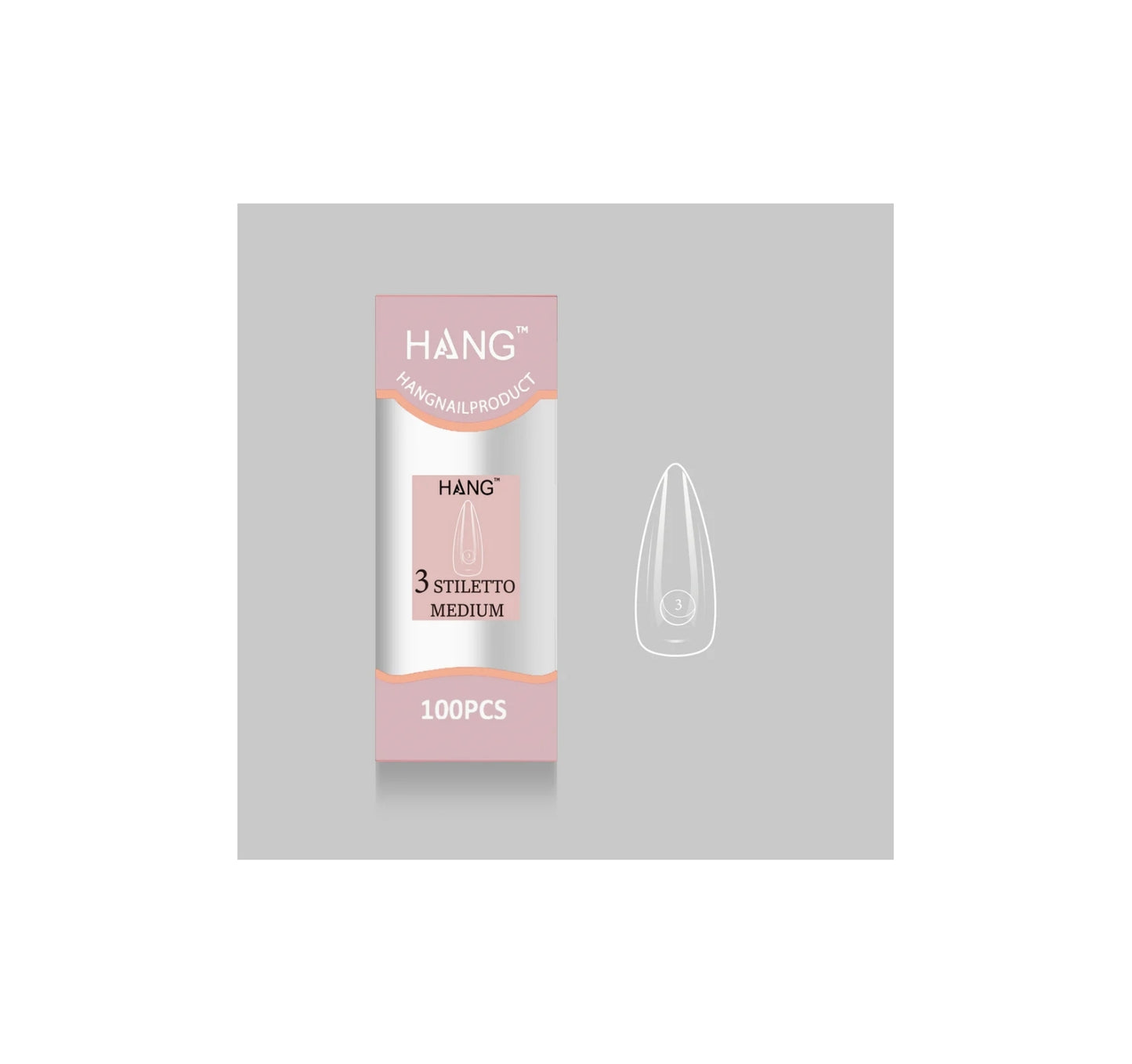 Flex-Gel EX Natural Stiletto Medium #3
