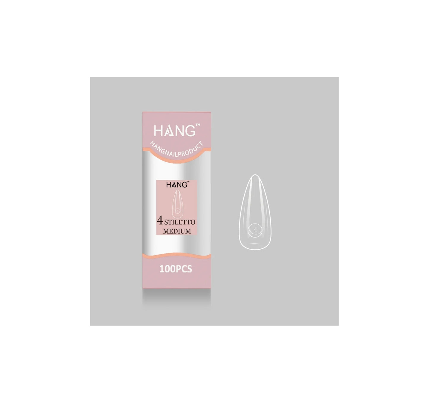Flex-Gel EX Natural Stiletto Medium #4