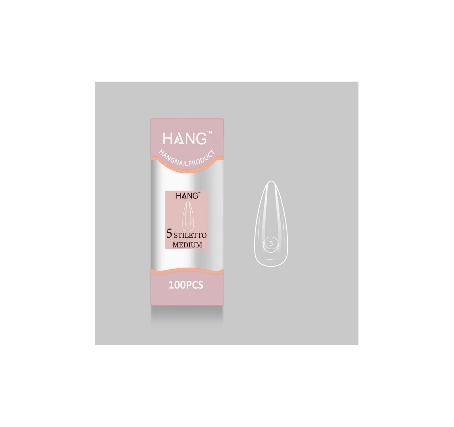 Flex-Gel EX Natural Stiletto Medium #5
