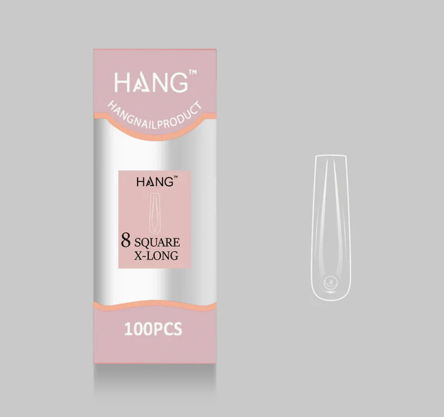 Flex-Gel EX Natural Square X-Long #8