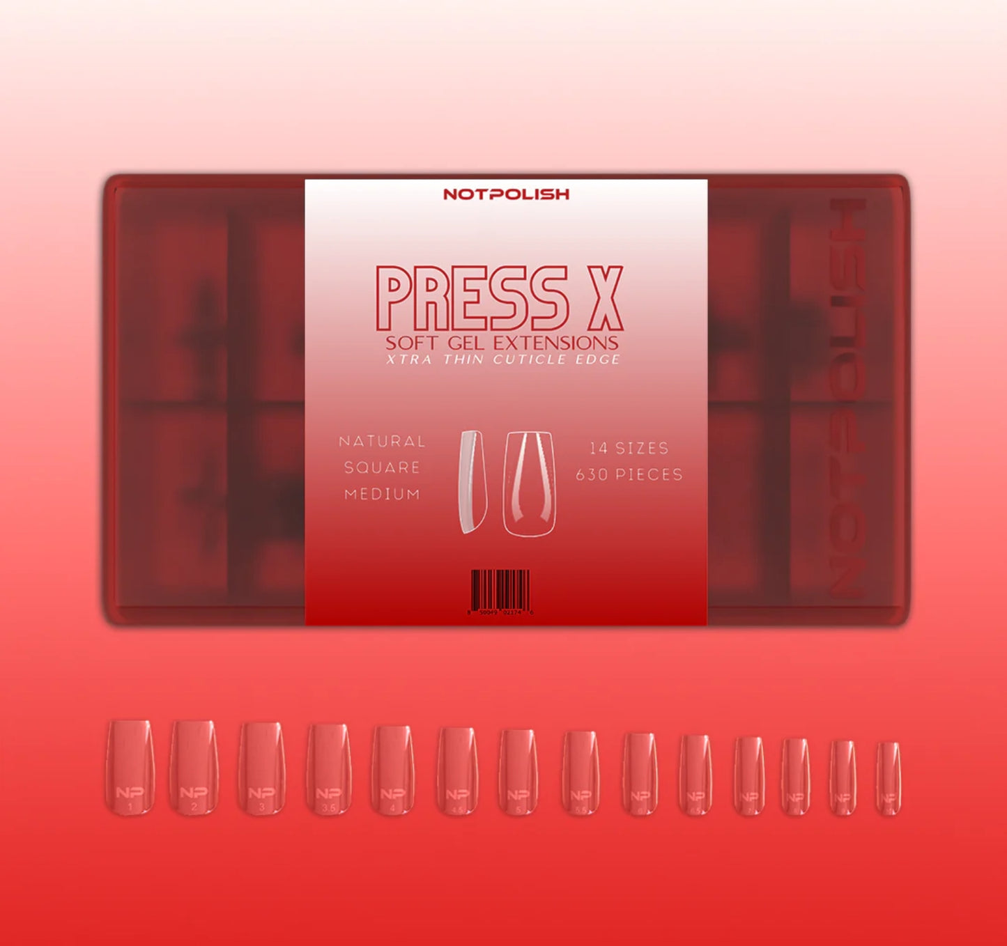Press X - Natural Square Medium