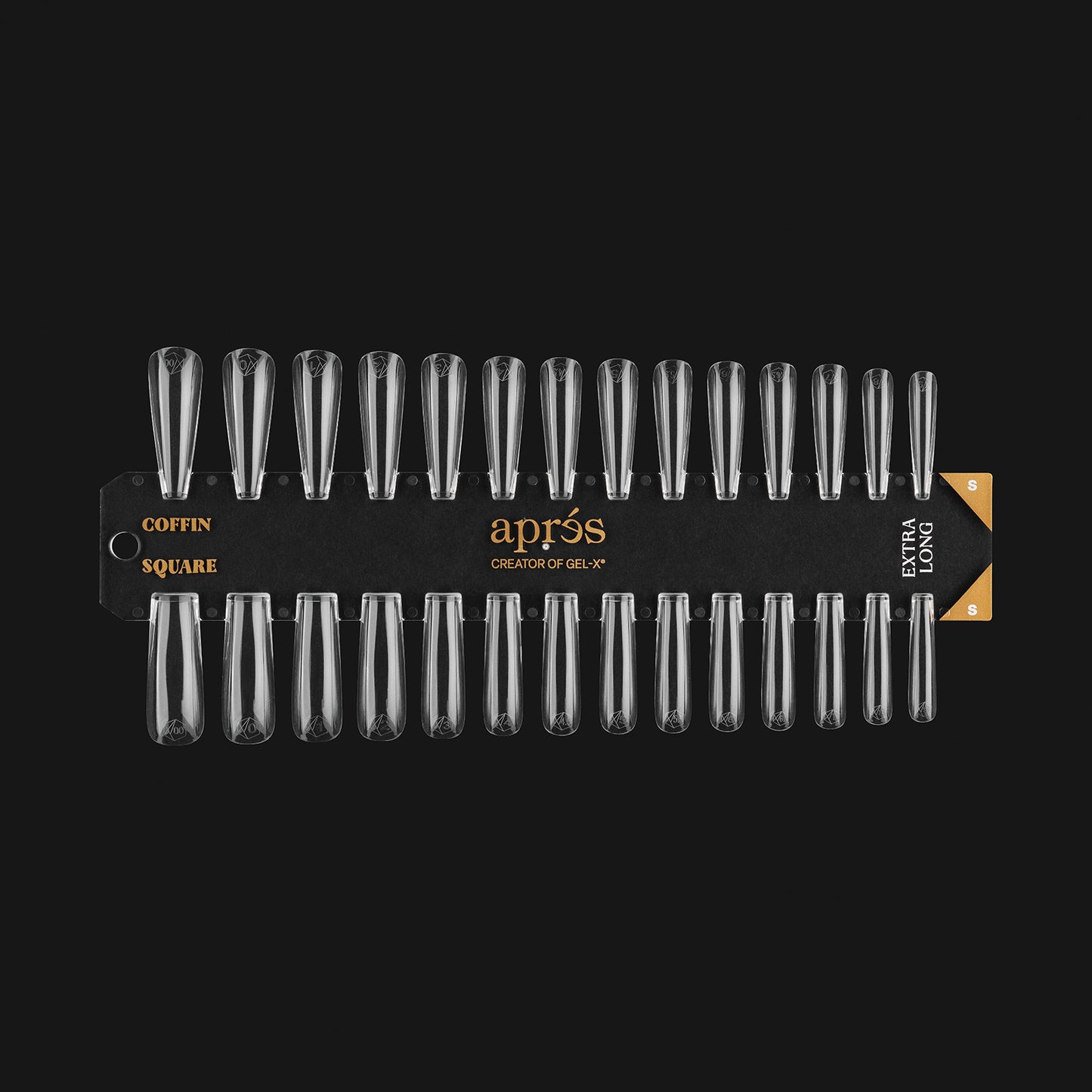 Gel-X Tip Swatch Sculpted Coffin/Square X-Long