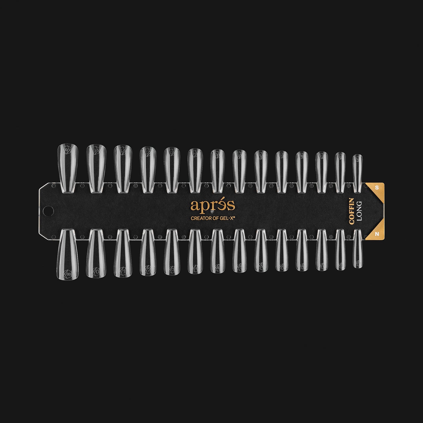 Gel-X Tip Swatch Natural/Sculpted Coffin Long