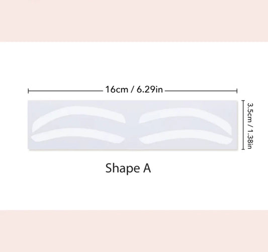 Eyebrow Shaping Guide - Shape A  Soft Arch - WS