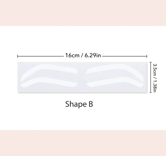 Eyebrow Shaping Guide - Shape B High Arch