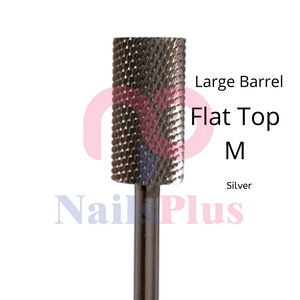 Large Barrel - Regular Flat Top - M - Silver