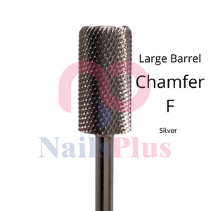 Large Barrel - Chamfer - F - Silver - WS