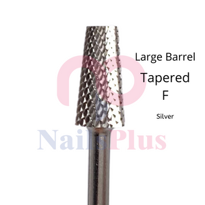 Large Barrel - Tapered - F - Silver