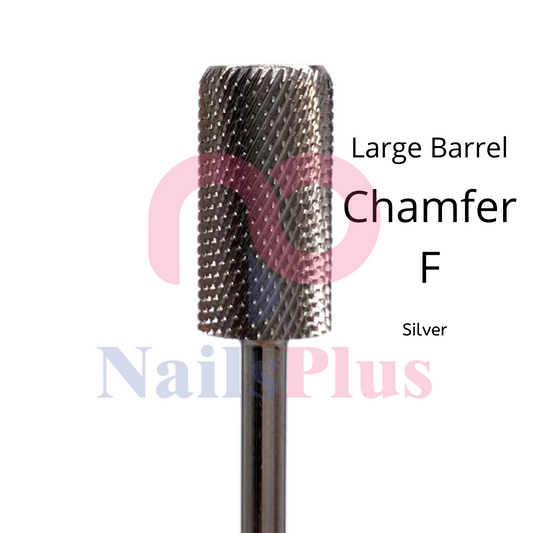 Large Barrel - Chamfer - F - Silver - WS